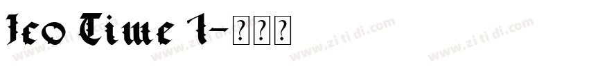 Ico Time 1字体转换